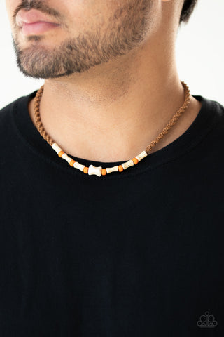 Paparazzi Beach Shark - Orange Necklace
