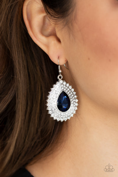 Paparazzi Exquisitely Explosive - Blue Earrings