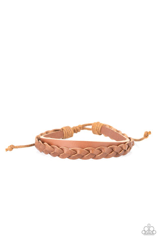 Paparazzi Homespun Harmony - Brown Bracelet