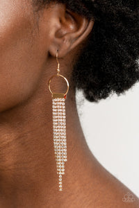 Paparazzi Tapered Twinkle - Gold Earrings