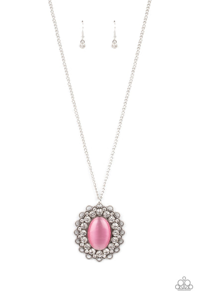 Paparazzi Oh My Medallion - Pink Necklace