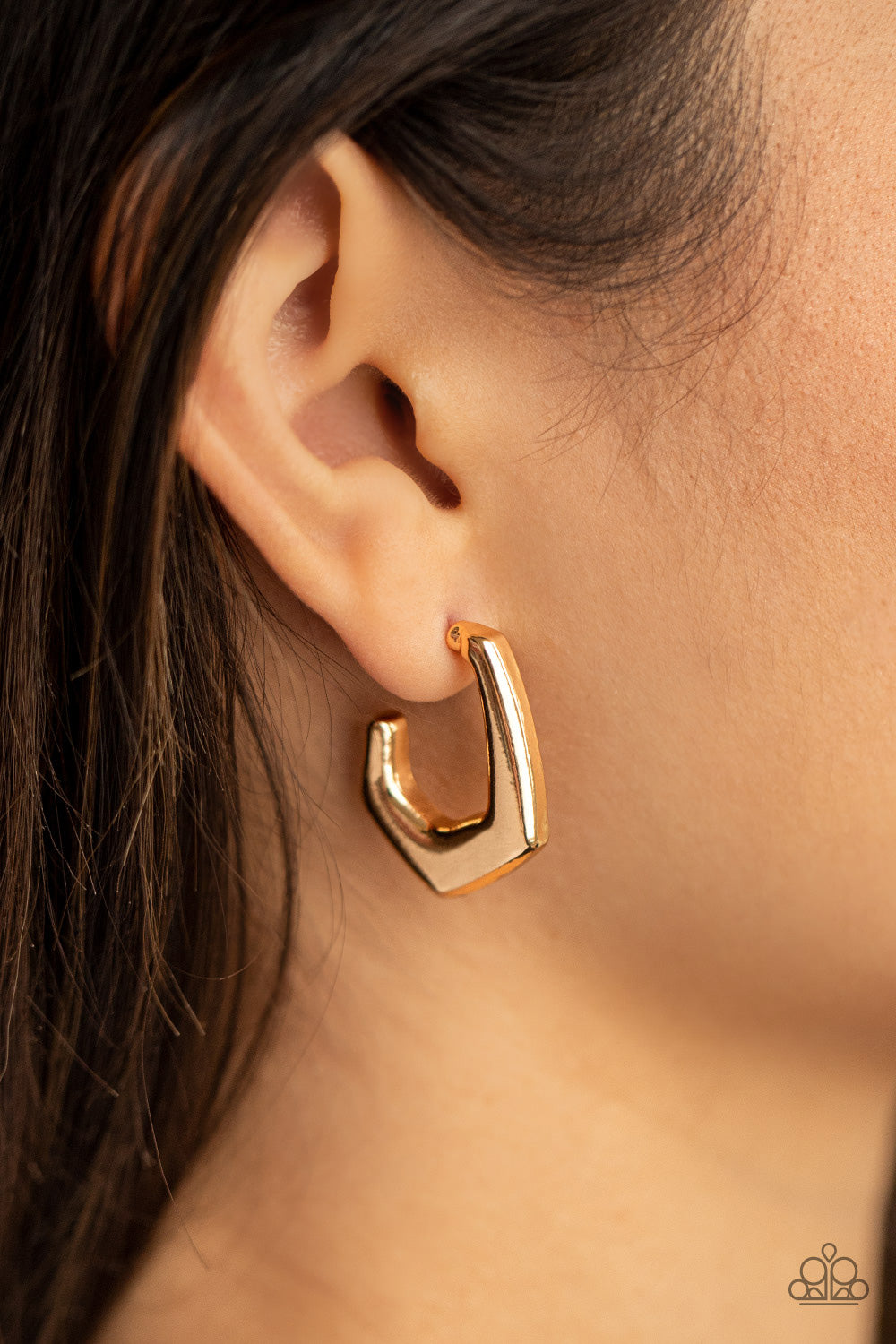 Paparazzi On The Hook - Gold Earrings