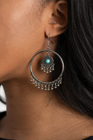 Paparazzi Sunny Equinox - Turquoise Earrings