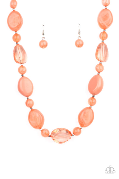 Paparazzi Orange $10 Set - Staycation Stunner Necklace and I Need a STAYCATION Bracelet