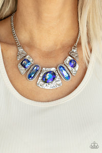 Paparazzi Futuristic Fashionista - French Blue Necklace