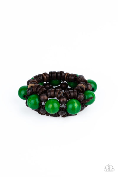 Paparazzi Tropical Temptations - Green Bracelet