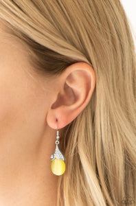 Paparazzi Spring Dew - Yellow Earrings