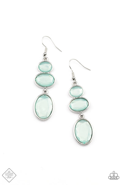 Paparazzi Tiers Of Tranquility Blue Earrings