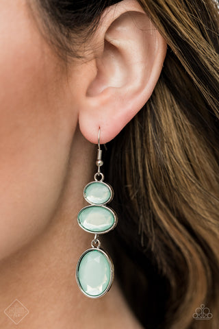Paparazzi Tiers Of Tranquility Blue Earrings