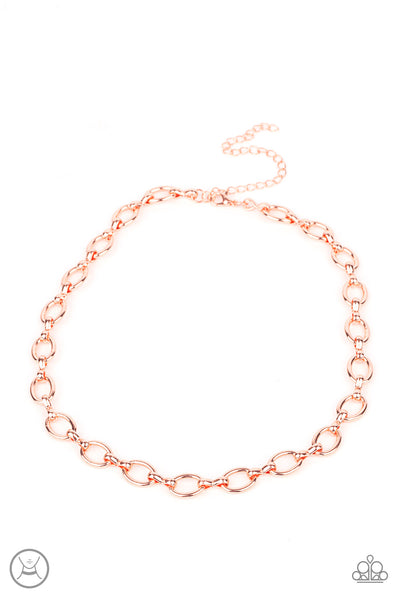 Paparazzi Craveable Couture - Shiny Copper Necklace