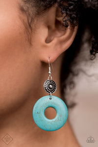 Paparazzi Earthy Epicenter - Turquoise Earrings