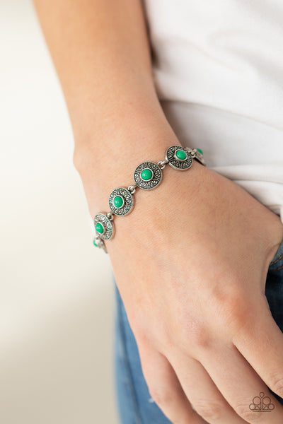 Paparazzi Springtime Special - Green Bracelet