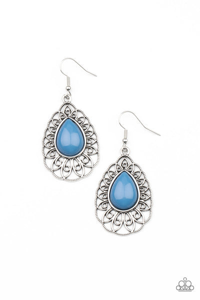 Paparazzi Dream STAYCATION - French Blue Earrings