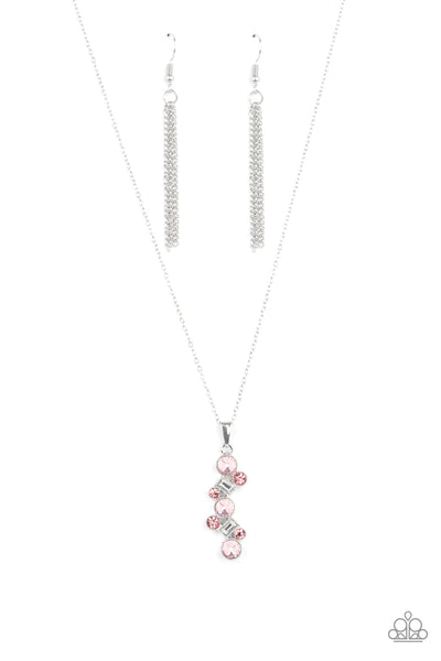 Paparazzi Classically Clustered - Pink Necklace