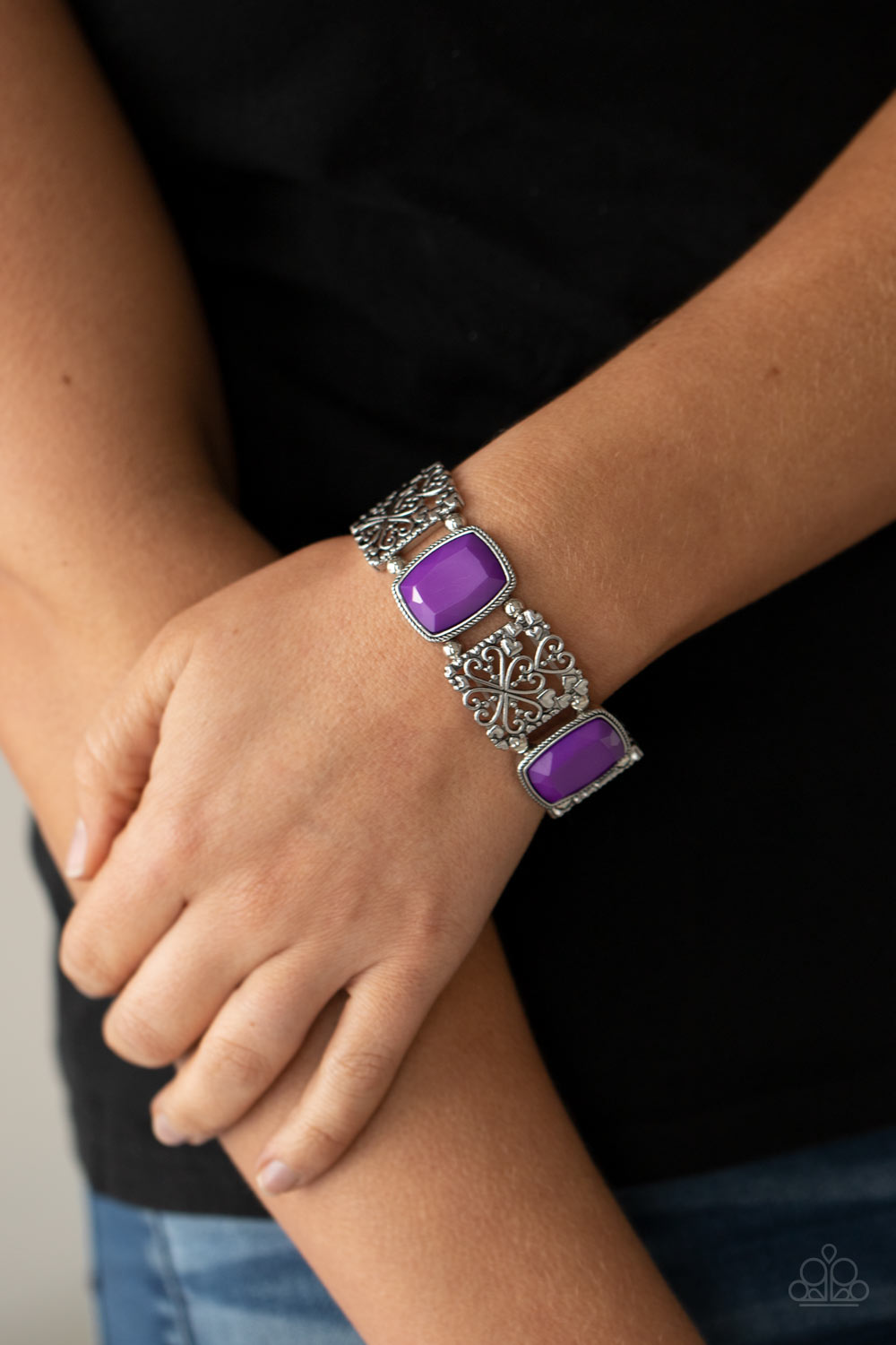 Paparazzi Colorful Coronation - Amethyst Purple Bracelet