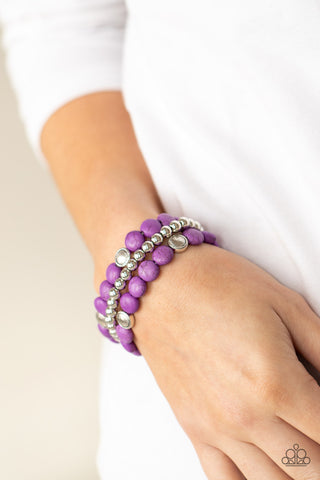 Paparazzi Desert Verbena - Purple Bracelet