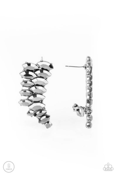 Paparazzi Explosive Elegance - Ear Crawler Silver Earrings