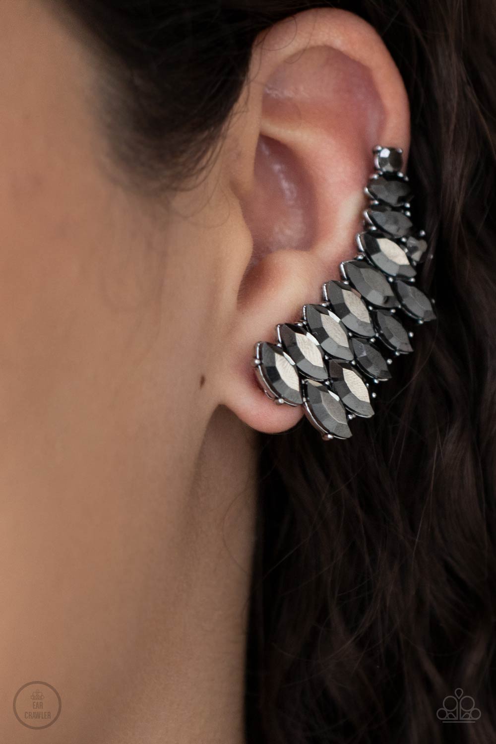 Paparazzi Explosive Elegance - Ear Crawler Silver Earrings
