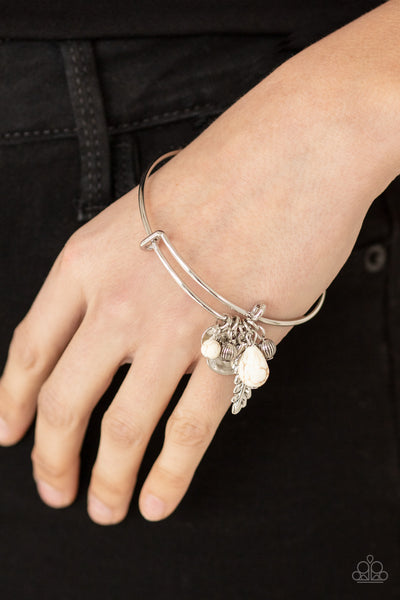 Paparazzi Root and RANCH - White Bracelet
