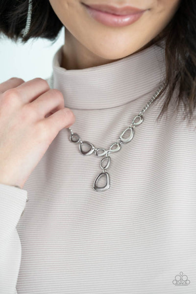 Paparazzi So Mod - Silver Necklace