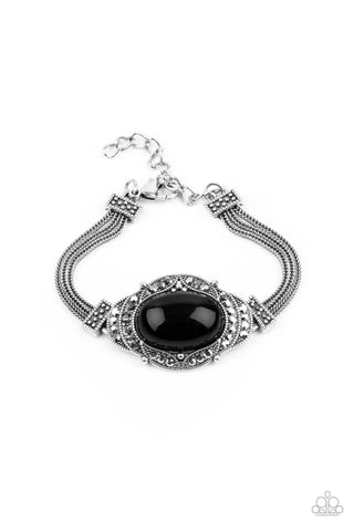 Paparazzi Top-Notch Drama - Black Bracelet