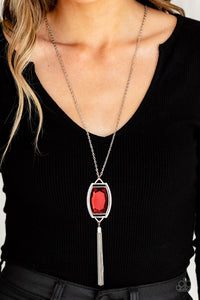 Paparazzi Timeless Talisman - Red Necklace