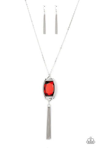 Paparazzi Timeless Talisman - Red Necklace