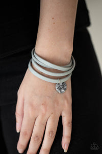 Paparazzi Wonderfully Worded - Silver Bracelet