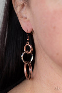 Paparazzi Harmoniously Handcrafted - Copper Earrings