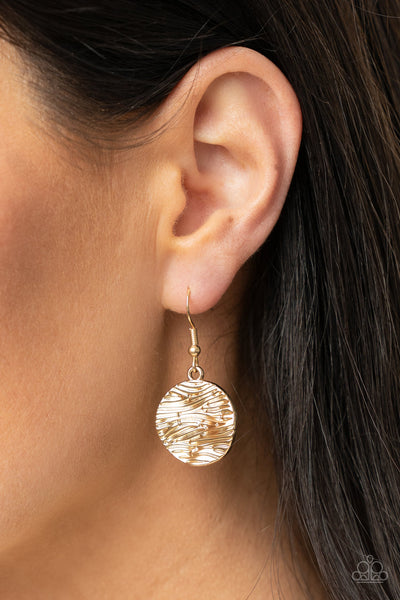 Paparazzi Circulating Shimmer - Blue and Gold Necklace