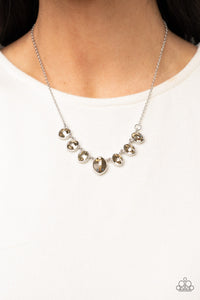Paparazzi Material Girl Glamour - Brown and Topaz Necklace
