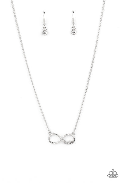 Paparazzi Forever Your Mom - White Infinity Necklace