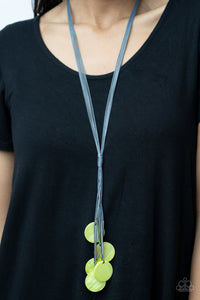 Paparazzi Tidal Tassels Green Necklace