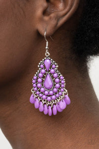Paparazzi Persian Posh - Purple Earrings