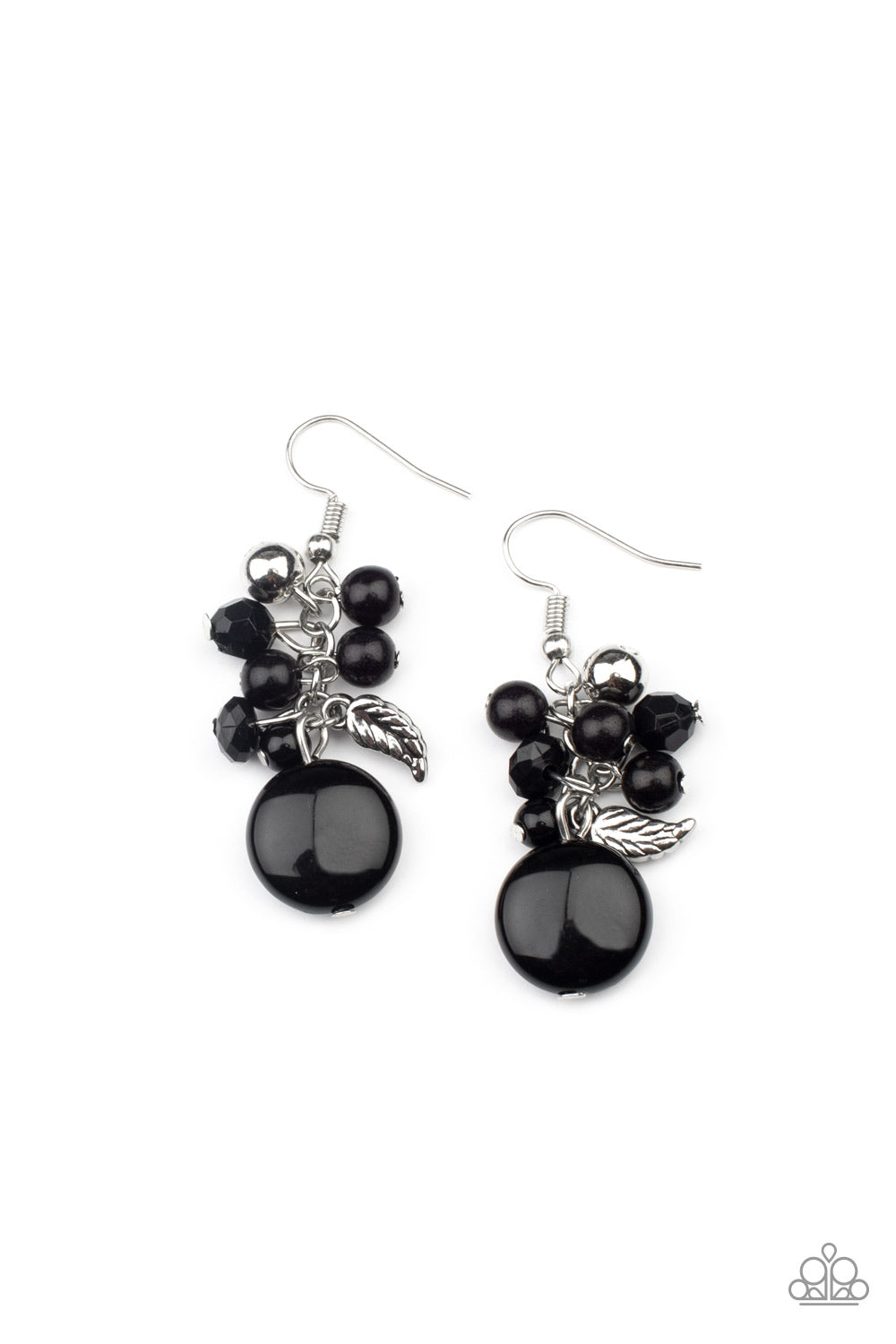 Paparazzi Whimsically Musical - Black Earrings