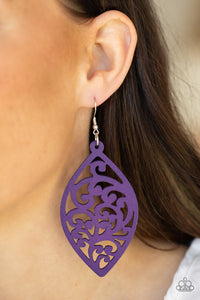 Paparazzi Coral Garden - Purple Earrings