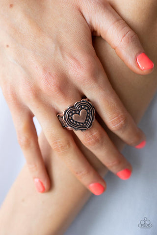 Paparazzi Southern Soulmate - Copper Ring