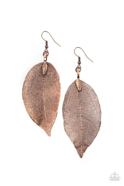 Paparazzi Leafy Legacy Copper Earrings