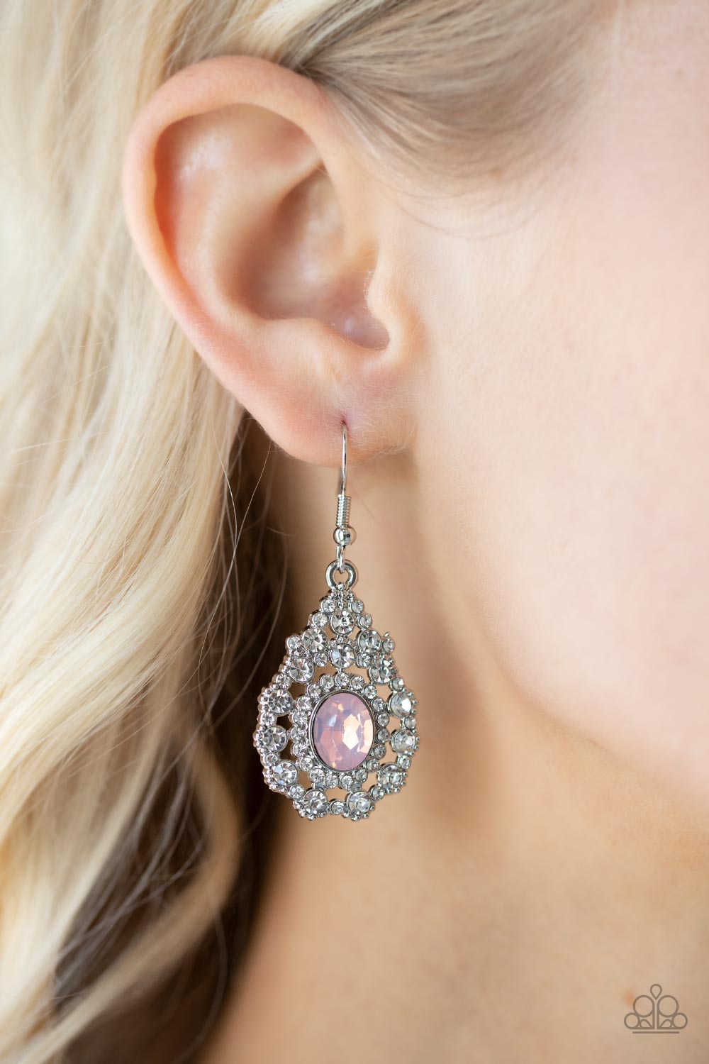 Paparazzi Celestial Charmer - Pink Earrings