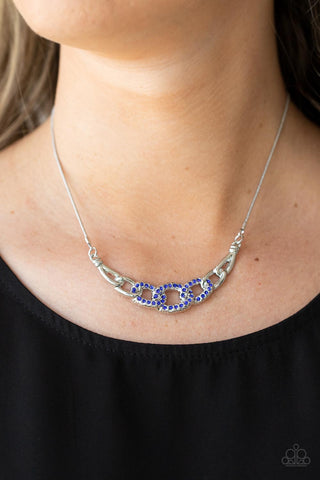 Paparazzi KNOT In Love - Blue Necklace