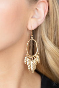 Paparazzi Artisan Aria - Gold Earrings