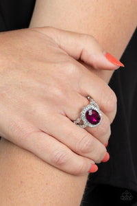 Paparazzi Oval Office Opulence Pink Ring