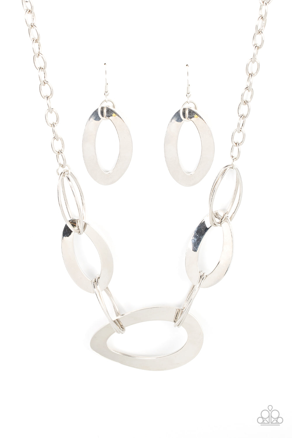 Paparazzi METALHEAD Count - Silver Necklace