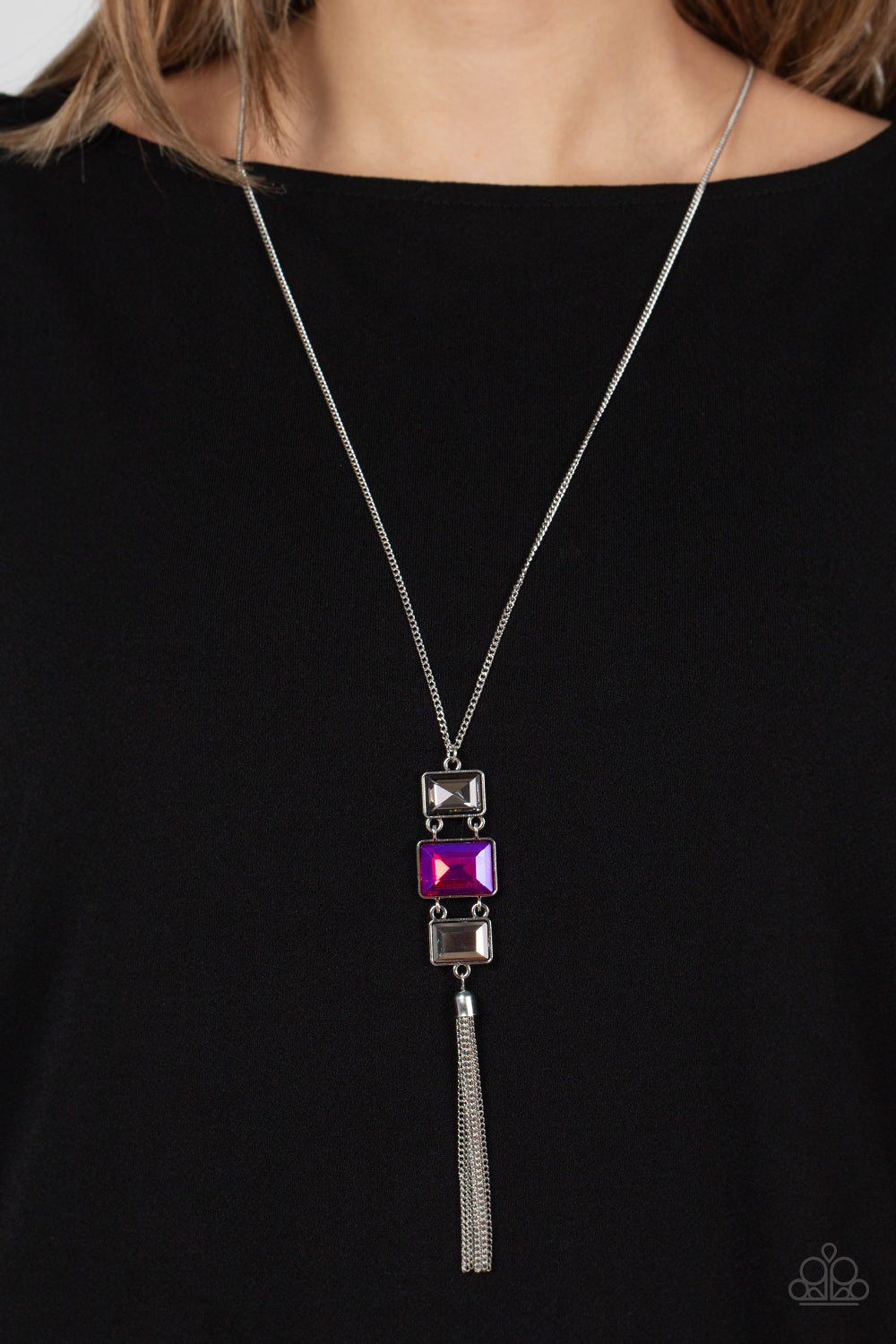 Paparazzi Uptown Totem - Pink Necklace