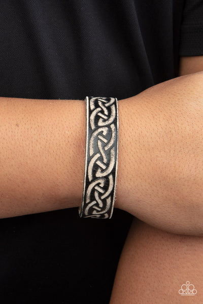 Paparazzi Rebel Runes - Black Bracelet