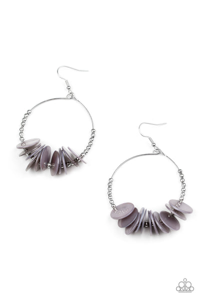 Paparazzi Caribbean Cocktail Silver Earrings
