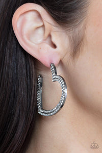 Paparazzi AMORE to Love - Black Earrings