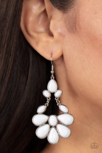 Paparazzi Colorfully Canopy - White Earrings
