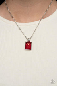 Paparazzi Understated Dazzle - Red Necklace