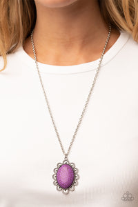 Paparazzi Daisy Dotted Deserts Purple Necklace